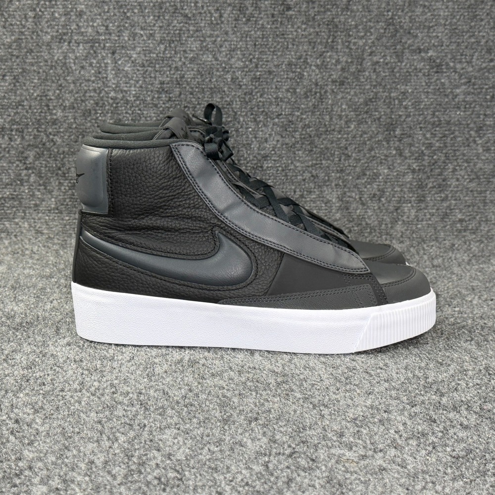 Nike Blazer Mid Victory Platform Sneakers Women 9 Black Grey White Athletic Shoe